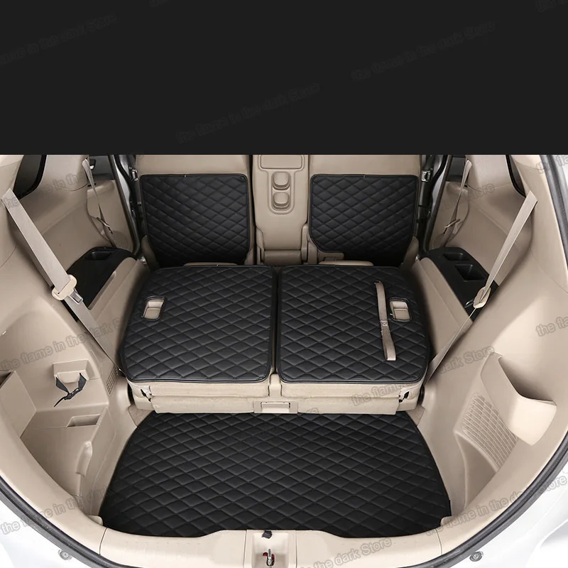 Кожаный коврик для багажника автомобиля подкладка груза honda odyssey 2008 2009 2010 2011 2012 2013