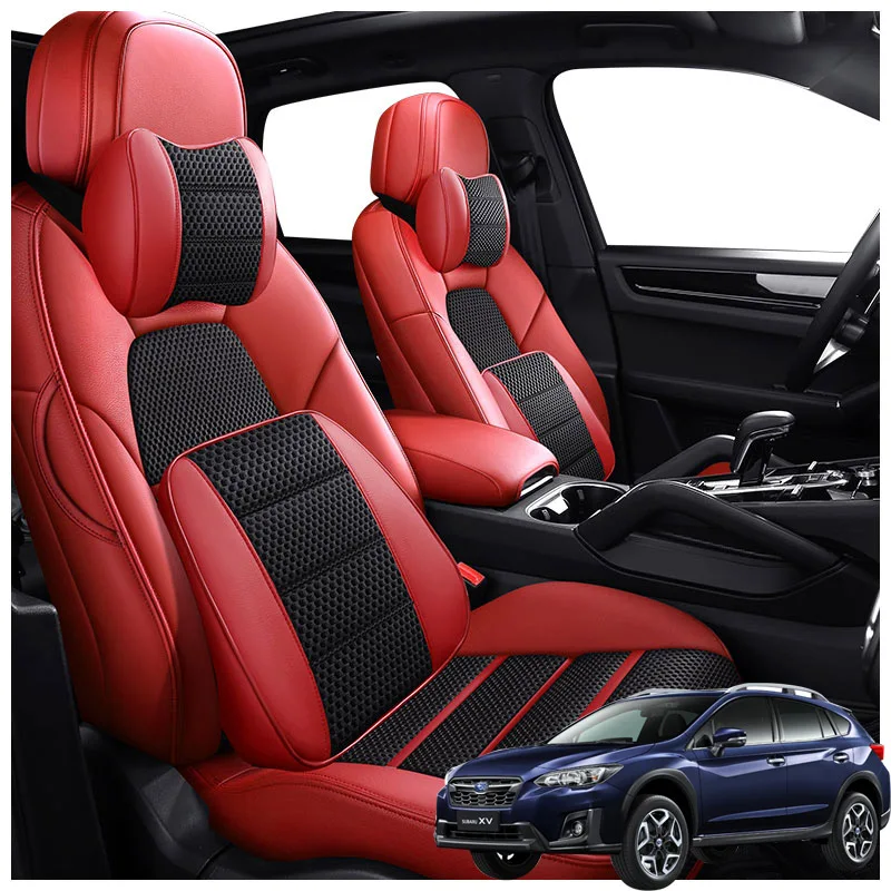 

Leather Auto Customized Car Seat Covers Products For Subaru XV 2012 2013 2014 2015 2016 2017 2018 Interior Parts Accessories