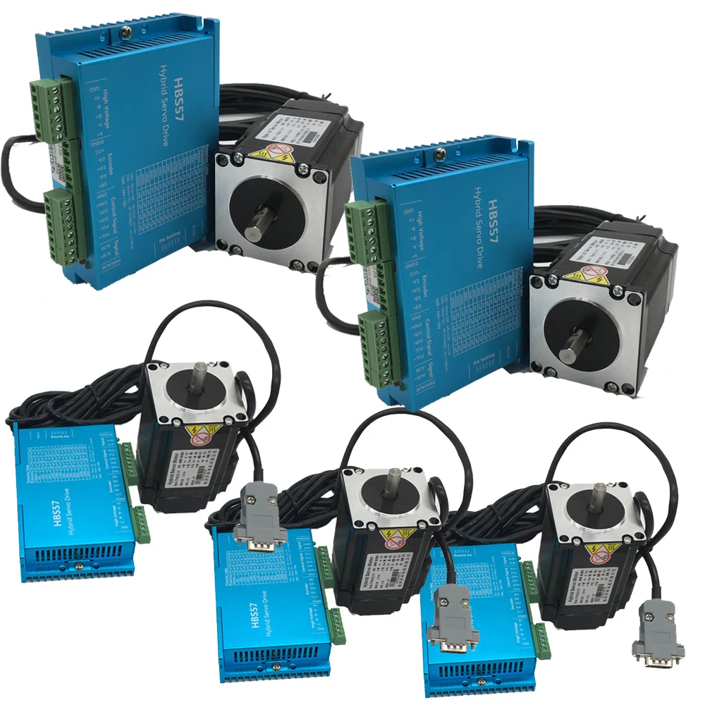 Комплект Драйвер шагового двигателя Nema23 с замкнутым контуром гибридный