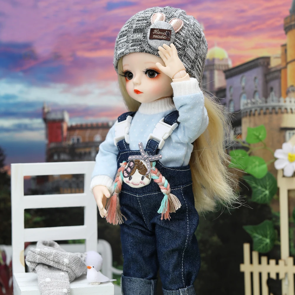 Bjd кукла 30 см подарки для девочки 18 суставов кукла с одеждой DIY кукла лучшие подарки для девочки ручной работы игрушка косметика