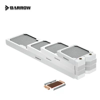 barrow 28mm thick copper 240mm 360mm white radiator computer water cooling liquid exchanger g14 use for 12cm fans dabel 28a