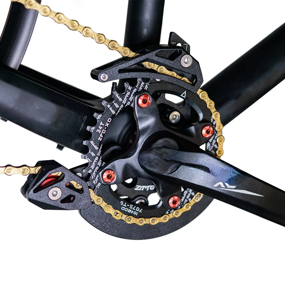 

MTB DH 32-38T Chainring Protector Plate Bicycle CG04 Chain Guide BB Mount 1x Mountain Bike Pulley Chains Stabilizer