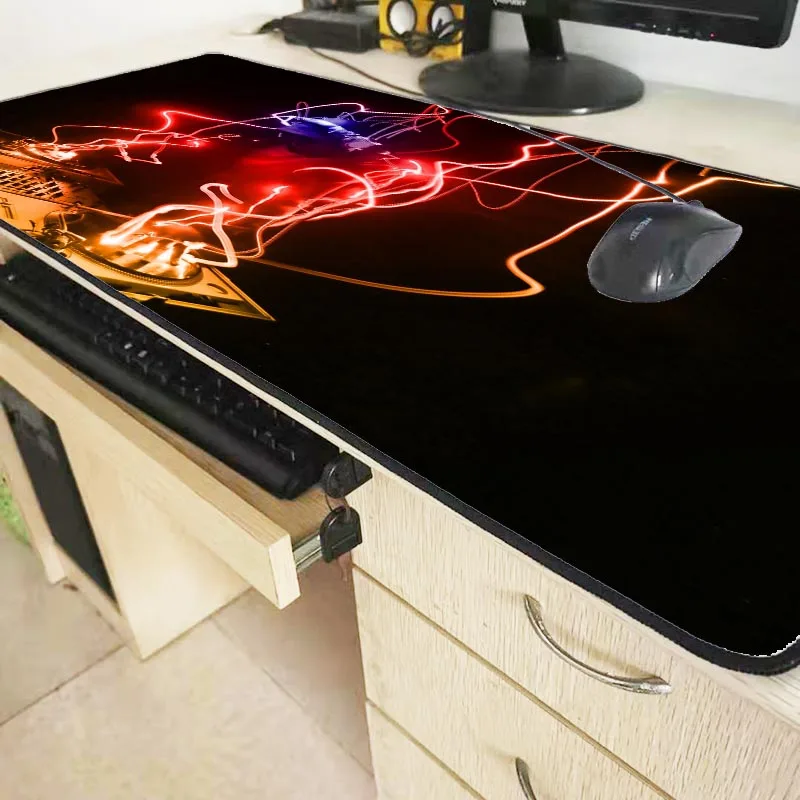 Mairuige DJ Party 90X40CM Rubber Mouse Pad Large Locking Edge Mat Desk Mats Big Mousepads Gaming Rug XL for Office | Компьютеры и офис