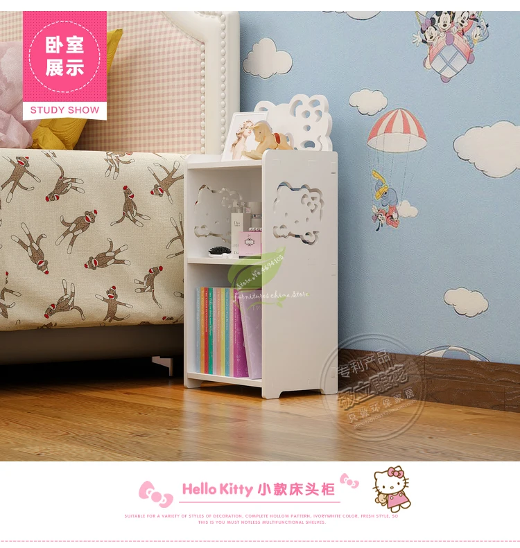 Современный простой прикроватный столик в сборе гостиная ПВХ шкафчик для