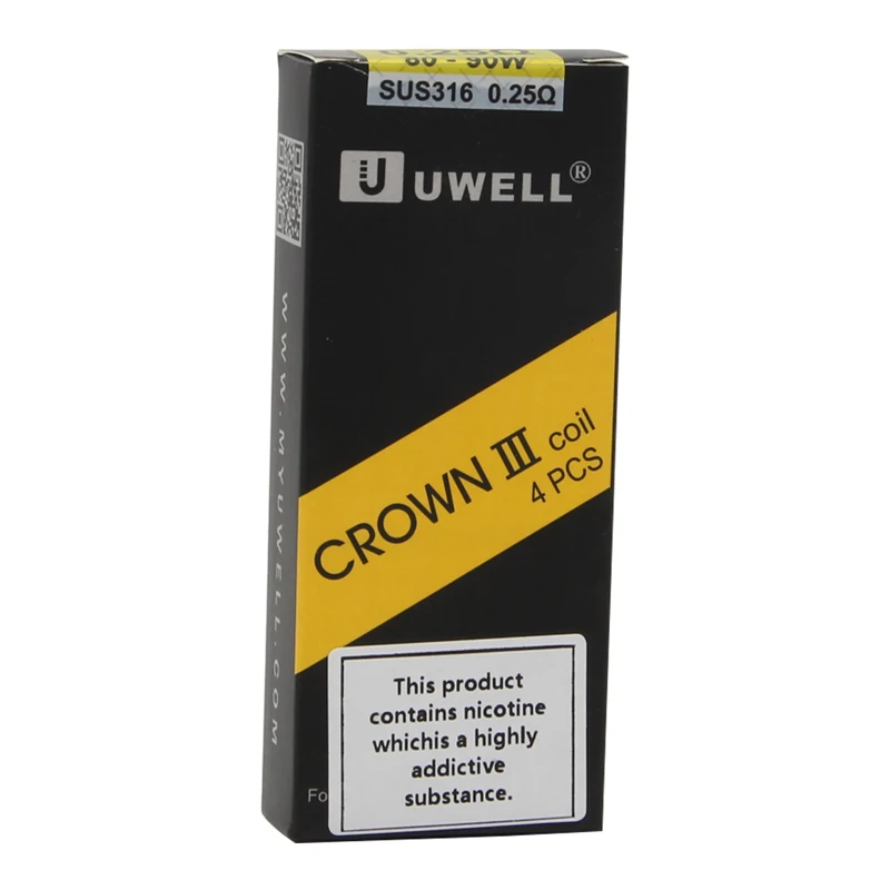 4 шт. 8 катушка Uwell Crown III SUS316 0 25 Ом 5 сетчатая UN2 сердечник 23 для электронной сигареты