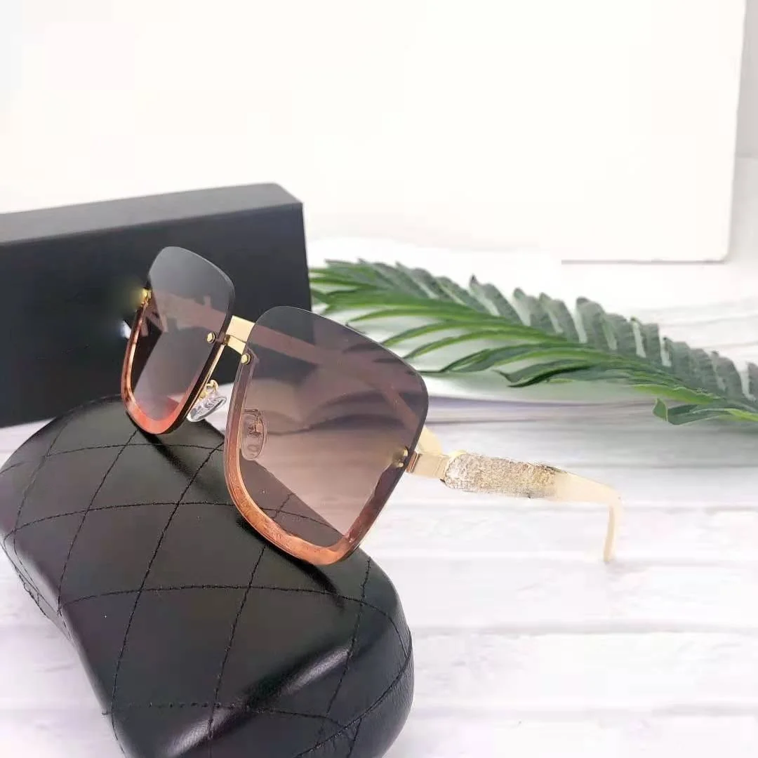 

New Women Luxury Sunglasses Brand Designer Big Frame Gradient Square Sun Glasses for Female UV400