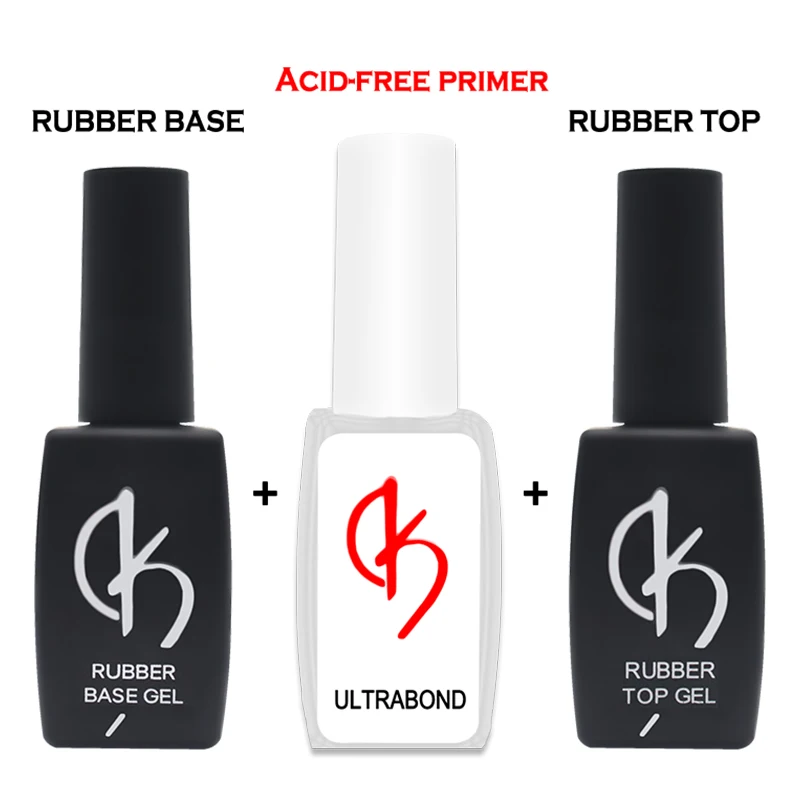Полуперманентный праймер без кислот для ногтей набор гель лаков резиновое