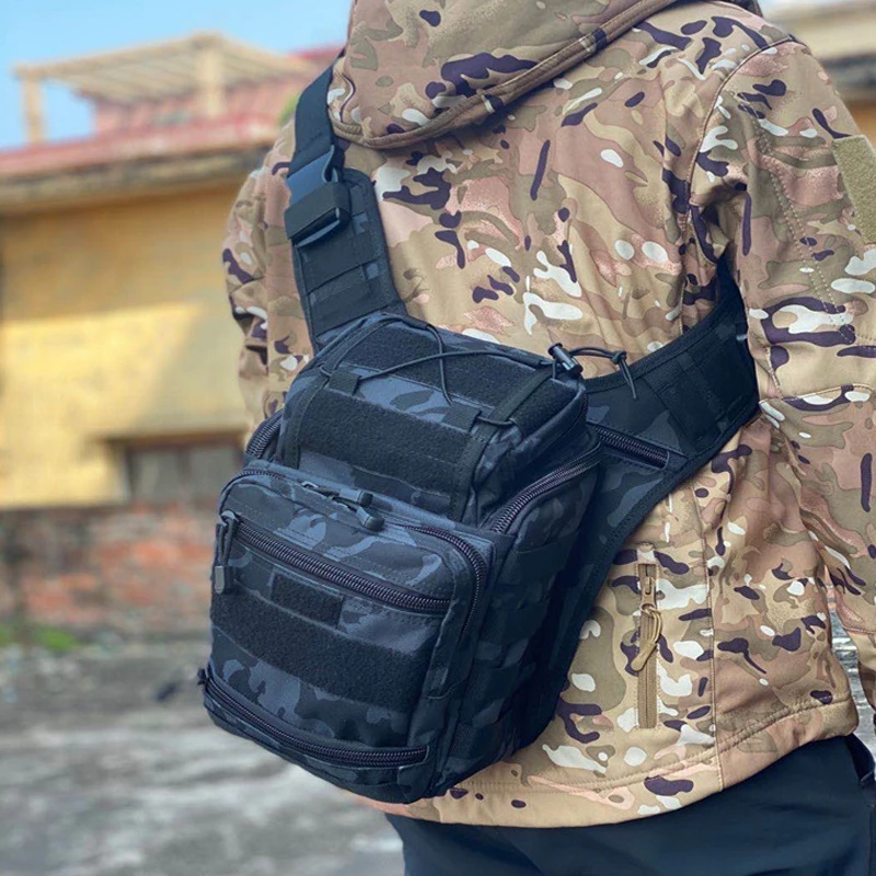 tactical backpack outdoor climbing bag military shoulder bag chest pack waterproof sports camping fishing trekking camera pack free global shipping