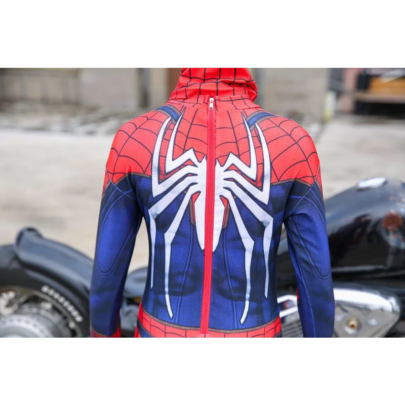 Игра PS4 Косплей Костюм Insomniac супергерой боди зентай костюм комбинезон Хэллоуин