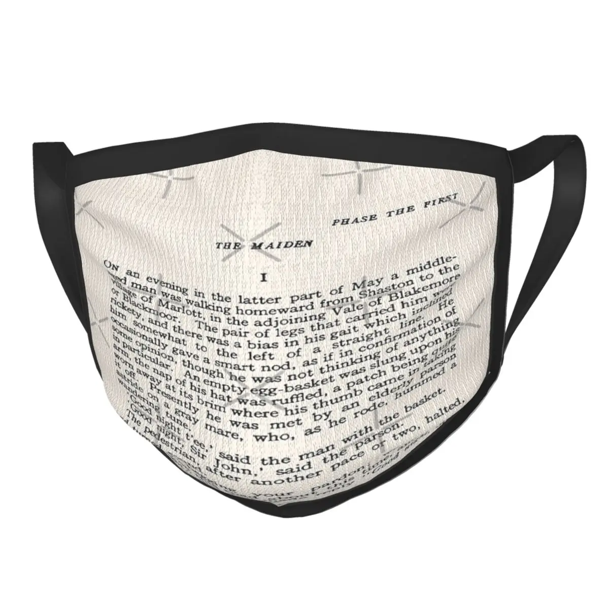 Черная маска на заказ Tess Of The писберцил Томас Харди первая страница|Мужские