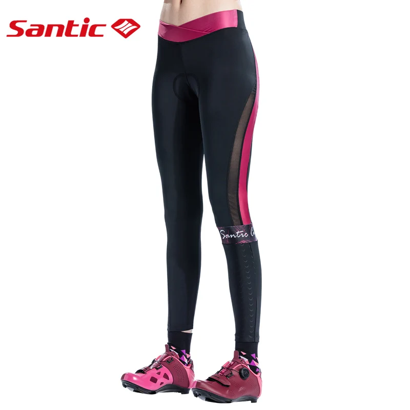 Santic Для женщин Велоспорт мягкий брюки для девочек Pro fit 4D подкладка дышащие