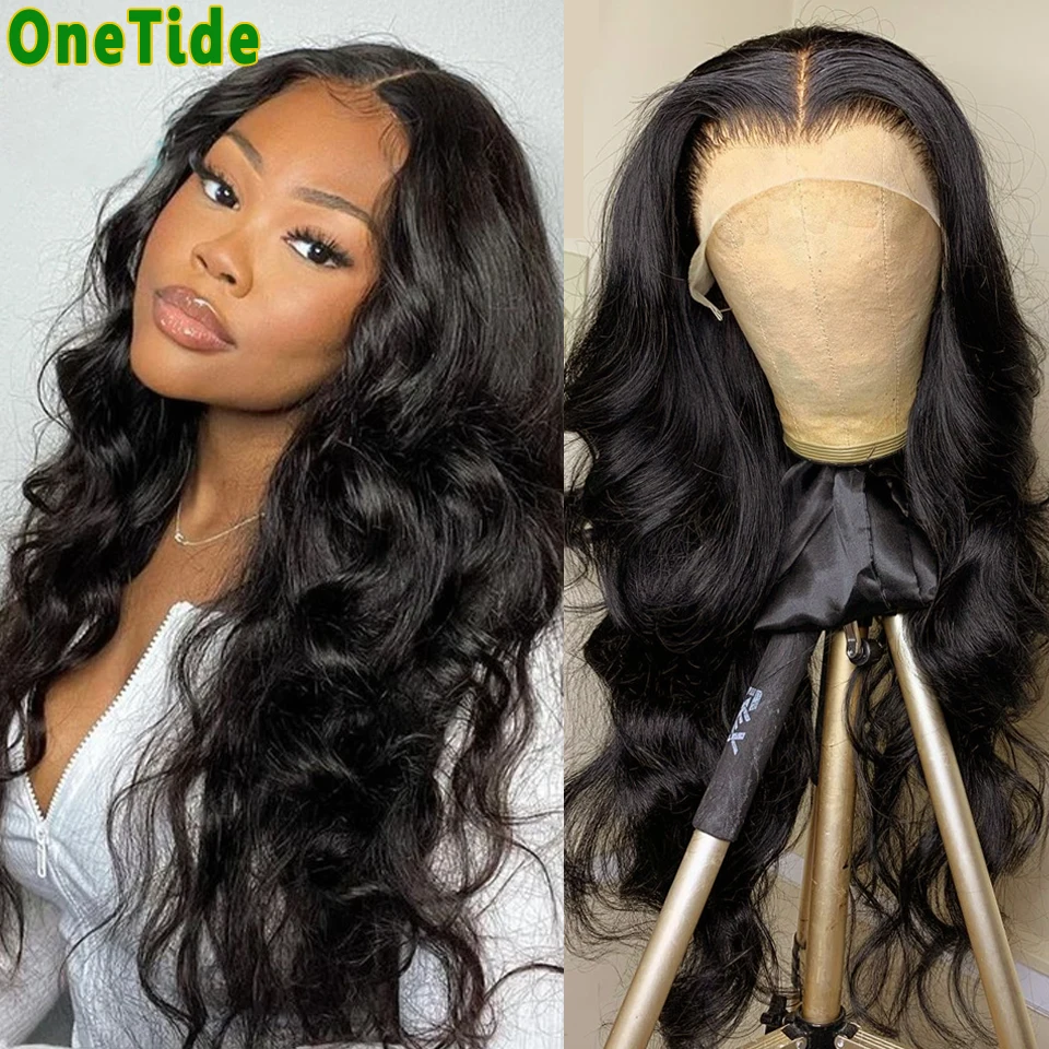 30 Inch Body Wave Lace Front Wig Brazilian Human Hair Wigs For Women Pre Plucked Glueless Bodywave T Part Lace Frontal Wig