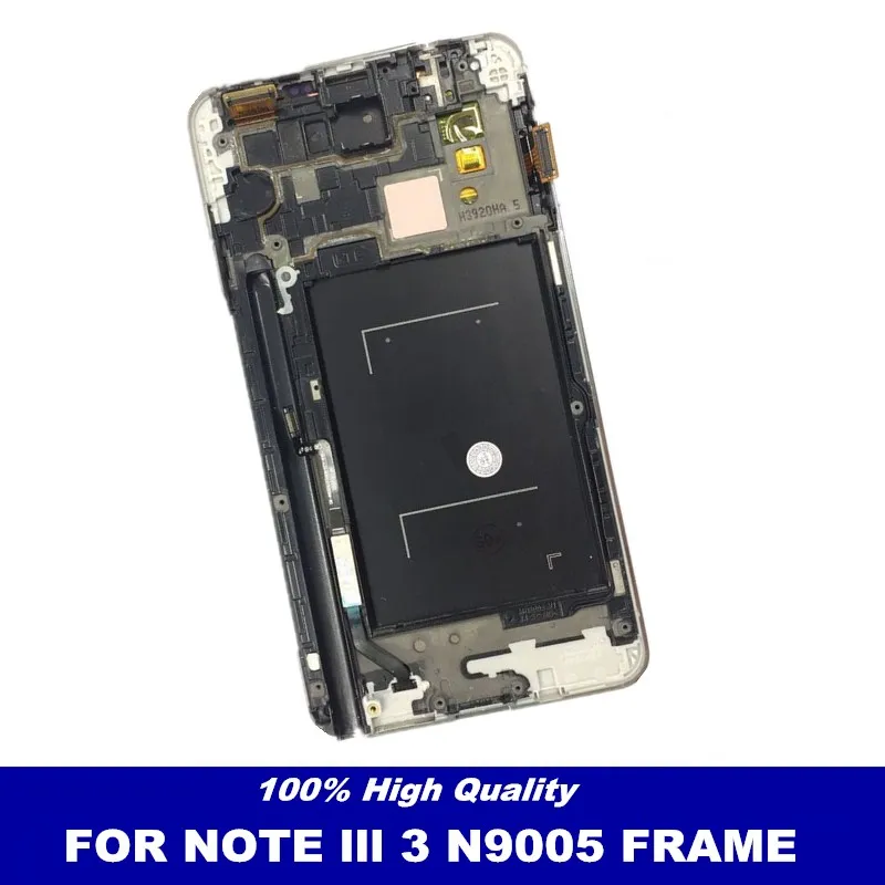 С рамкой панель управления яркость LCDs для Samsung Galaxy Note3 Note 3 N9005 ЖК-дисплей сенсорный