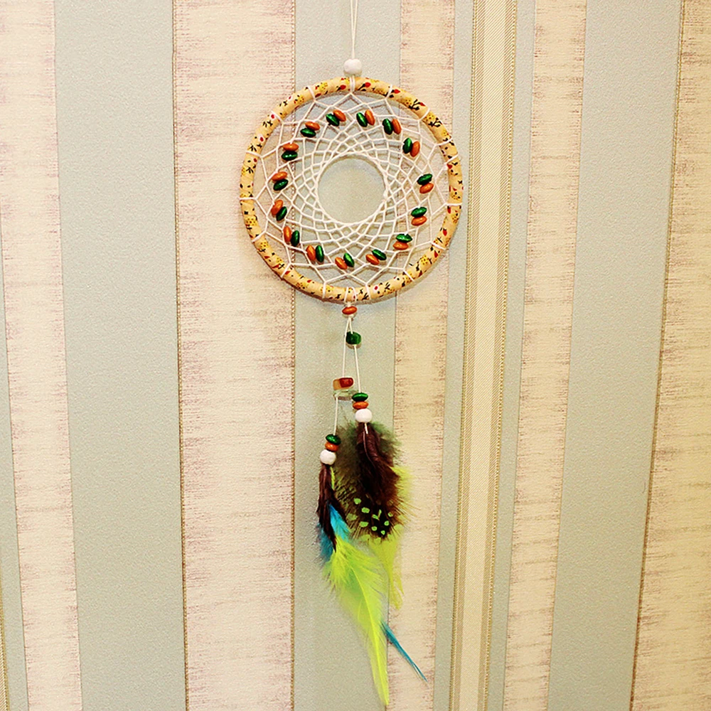 

Автомобильная подвеска в виде пера, цветной камень, Ловец снов, искусство, украшение для дома, Автомобильное зеркало заднего вида, подвесное...