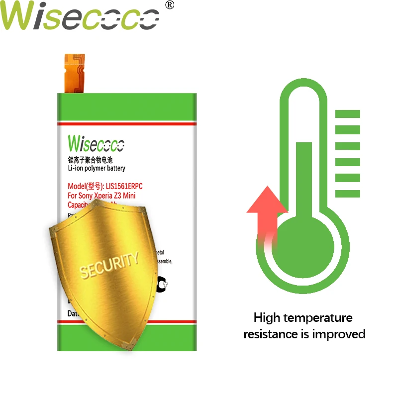 WISECOCO 3850 мАч LIS1561ERPC батарея для Sony Xperia Z3 компактный Z3c мини D5803 D5833 C4 E5303 E5333 E5363 E5306
