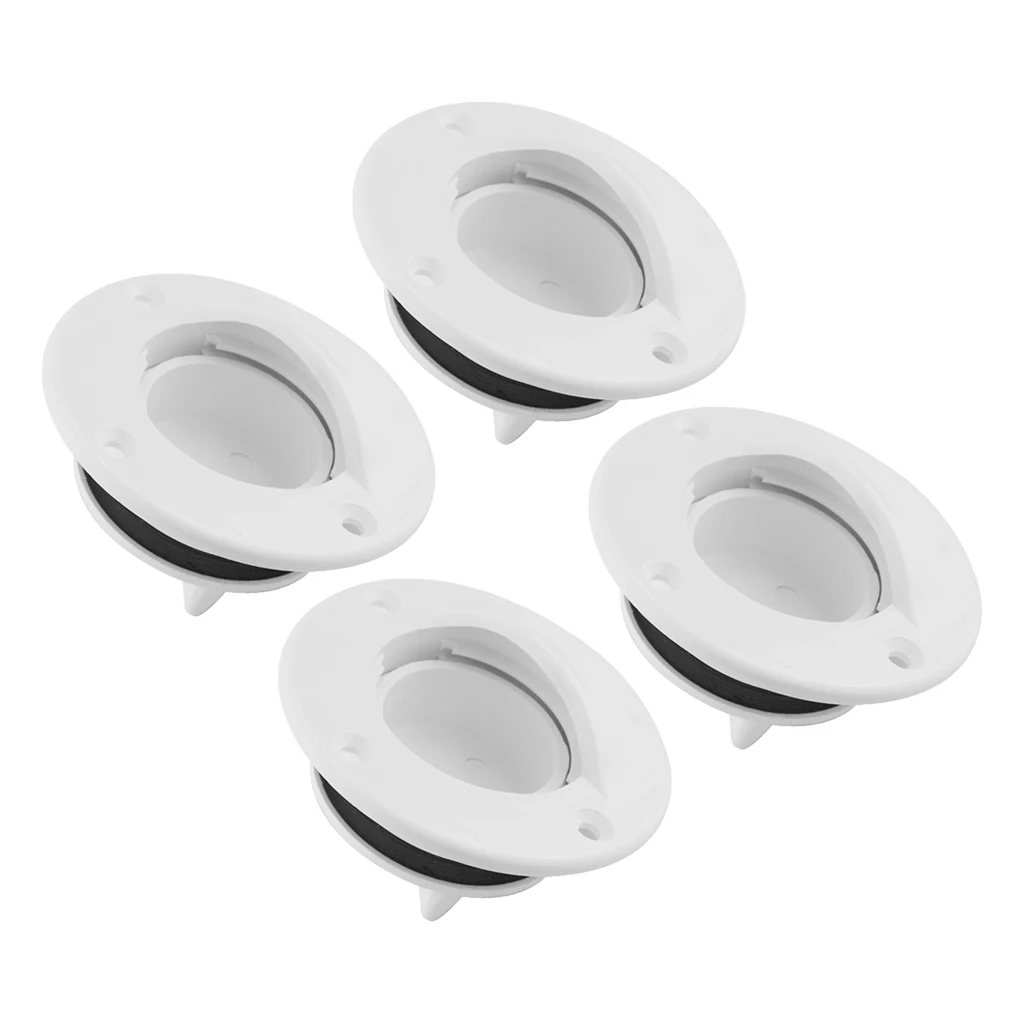 

4pieces Marine Boat Drain Plug Scupper Valve With Gasket Seal