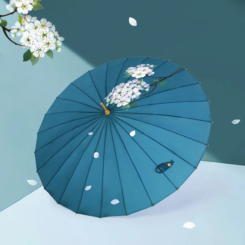 Miglior Grande Lungo Delle Donne Ombrello Parasole Retro Commercio Esterno Ombrellone Antivento Uv Coppia Regenschirm Parasole BY50LU