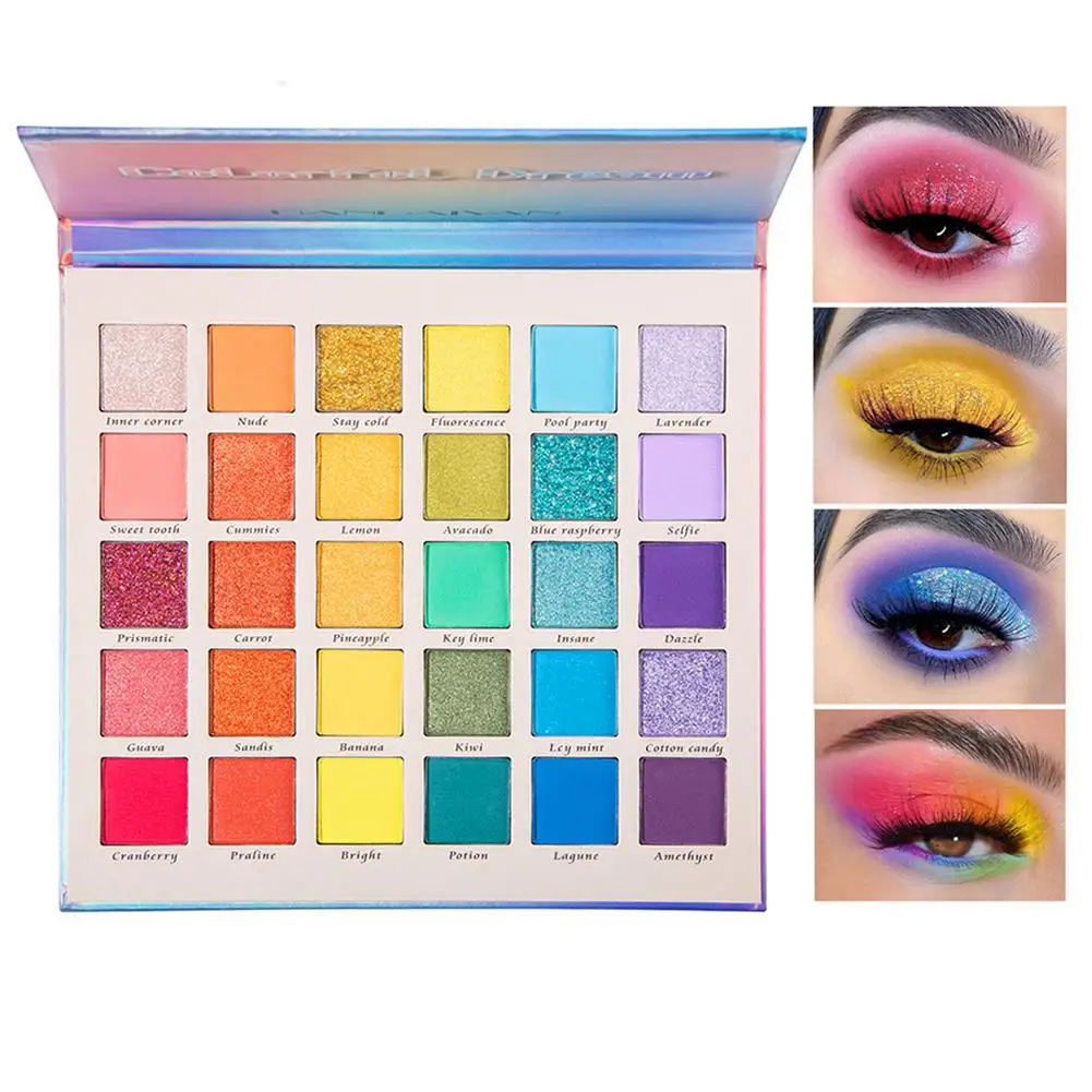 

30-color Rainbow Eyeshadow Palette Makeup Matte Shimmer Set