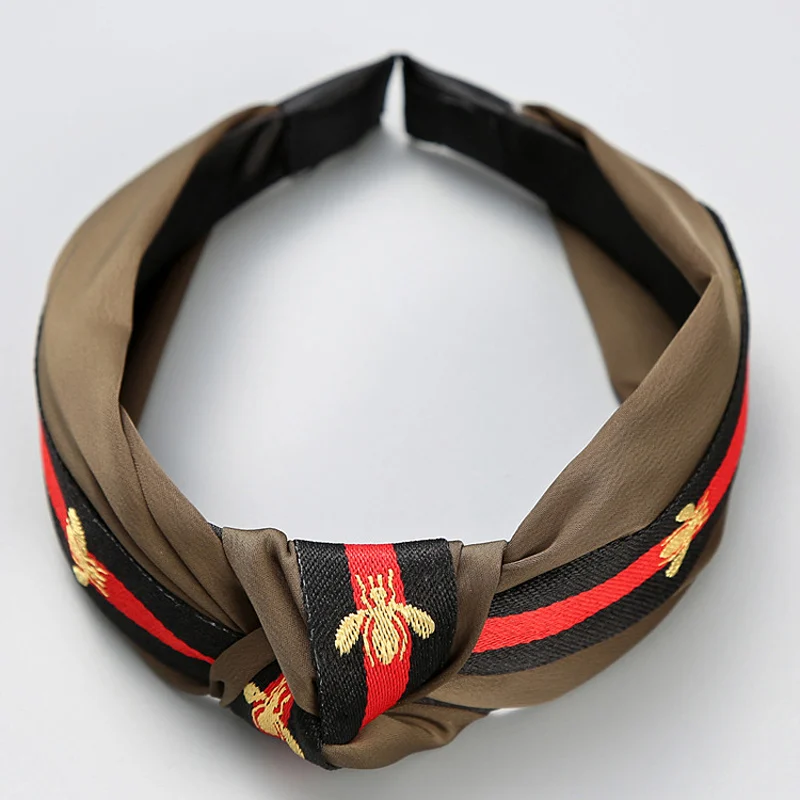 Striped E В Корейском стиле,, полосатая ткань повязка Крест из мягкого хлопка 1 шт. бант повязка на волосы "тюрбан" удобная повязка на голову; резинка для волос аксессуары - Цвет: Striped E