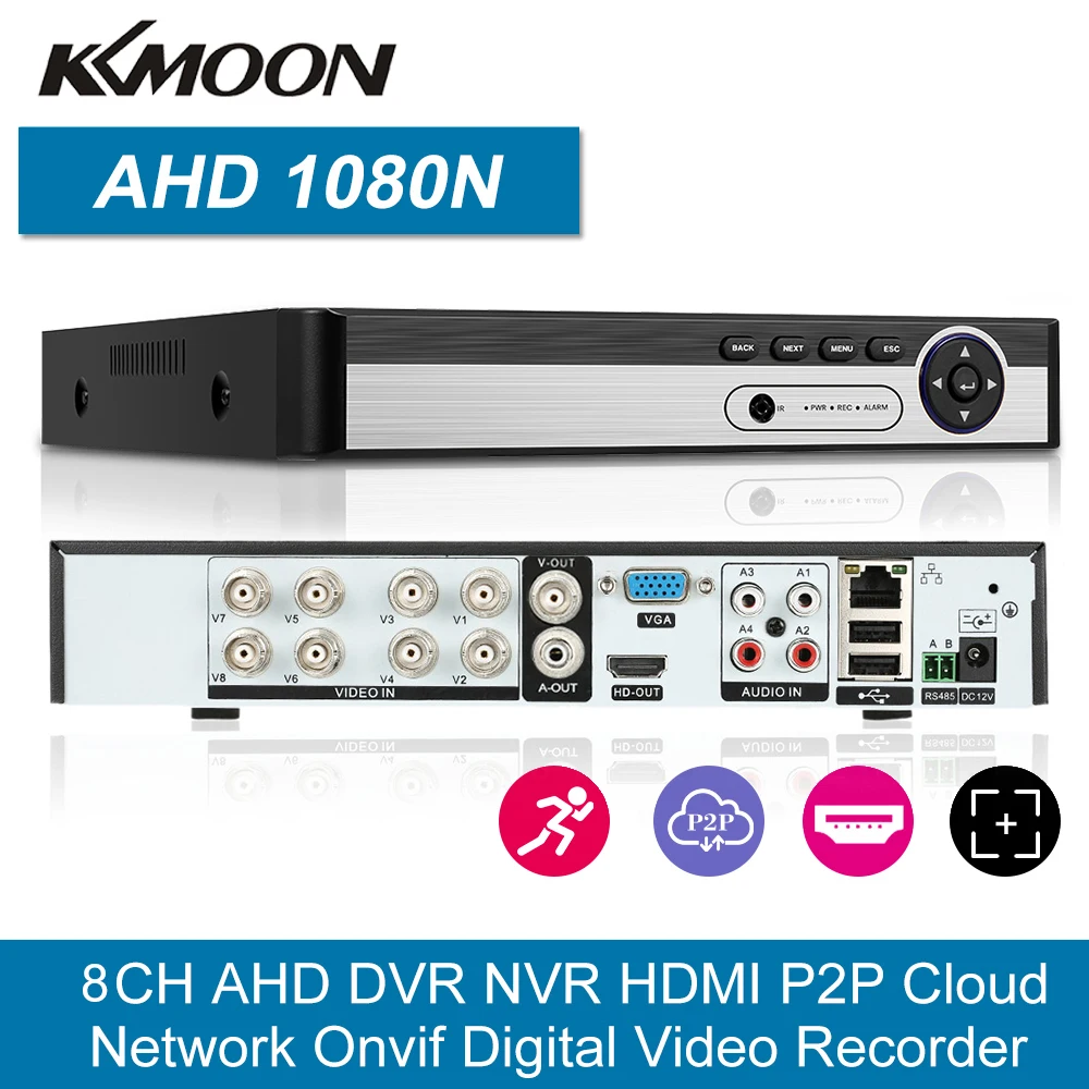 Система видеонаблюдения 5 в 1 4/8/16 каналов 1080N AHD DVR для аналоговых CVI TVI IP