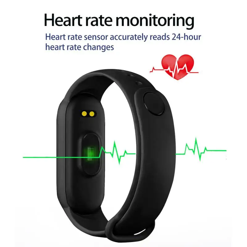 M6 smart Bracelet men's and women's watch heart rate / monitoring blood pressure fitness exercise tracking | Электроника