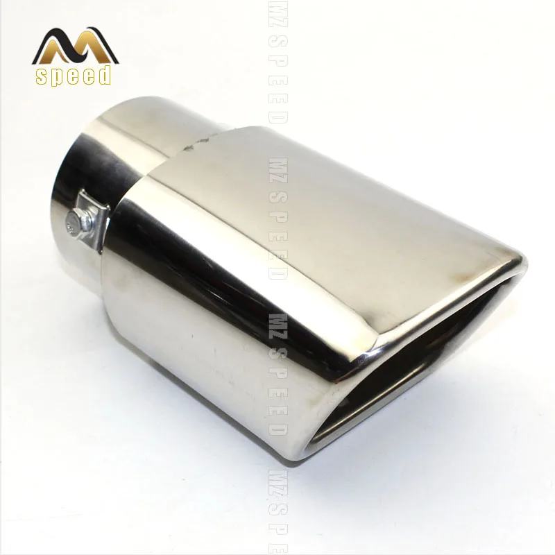 

Car Universal Rear Round Exhaust Pipe Tail Chrome Stainless Steel Automobile Muffler Tip Replacement For Auto Acce