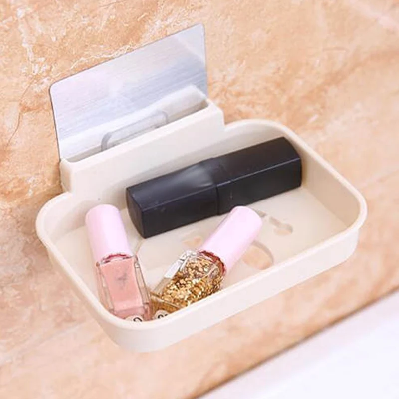 Бесшовное полотенце настенный душ мыло коробочка мыльница: отделение для