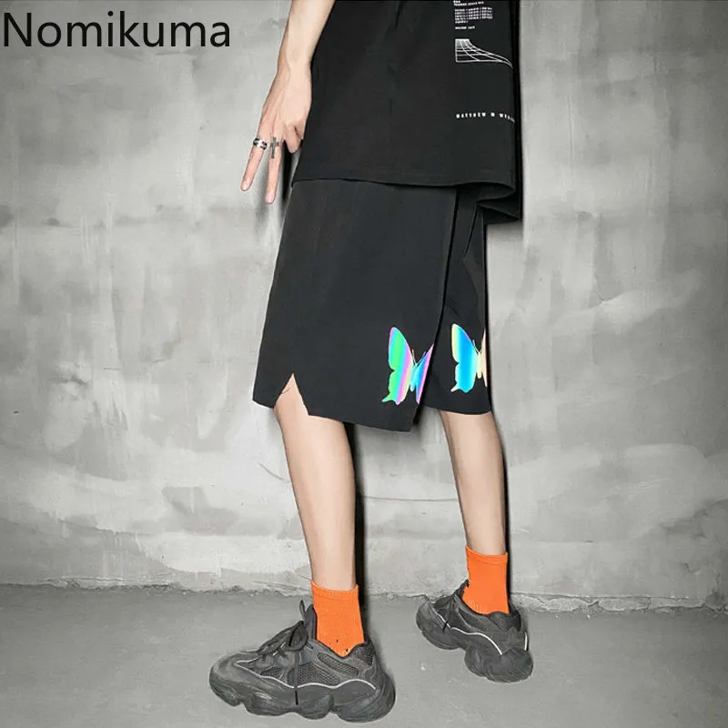 Женские шорты с высокой талией Nomikuma Свободные повседневные тренировочные брюки
