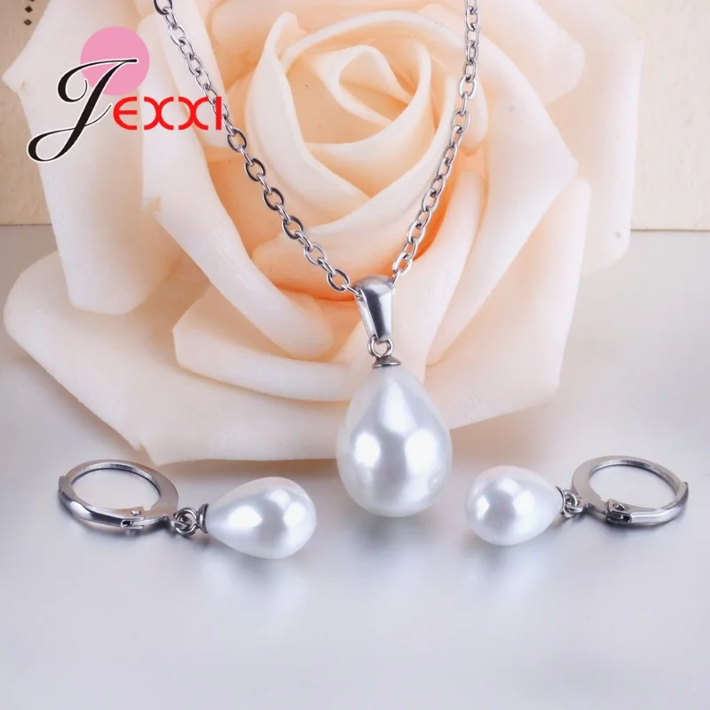 Новейшие Модные Ювелирные наборы для женщин и девушек из стерлингового серебра