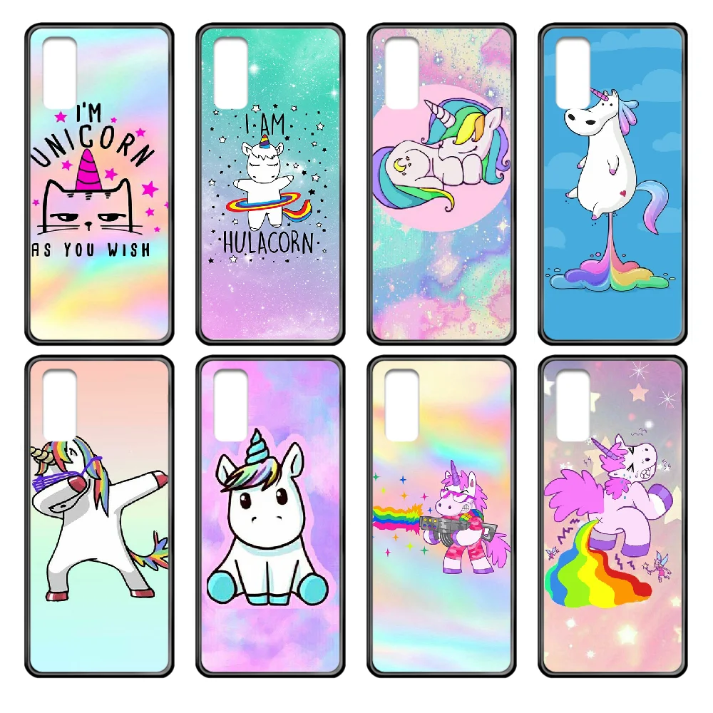 Чехол для телефона Cute Hippo Unicorn Horse для Samsung Galaxy J S 3 4 5 6 7 8 9 10 Prime Plus Lite Edge черный роскошный.