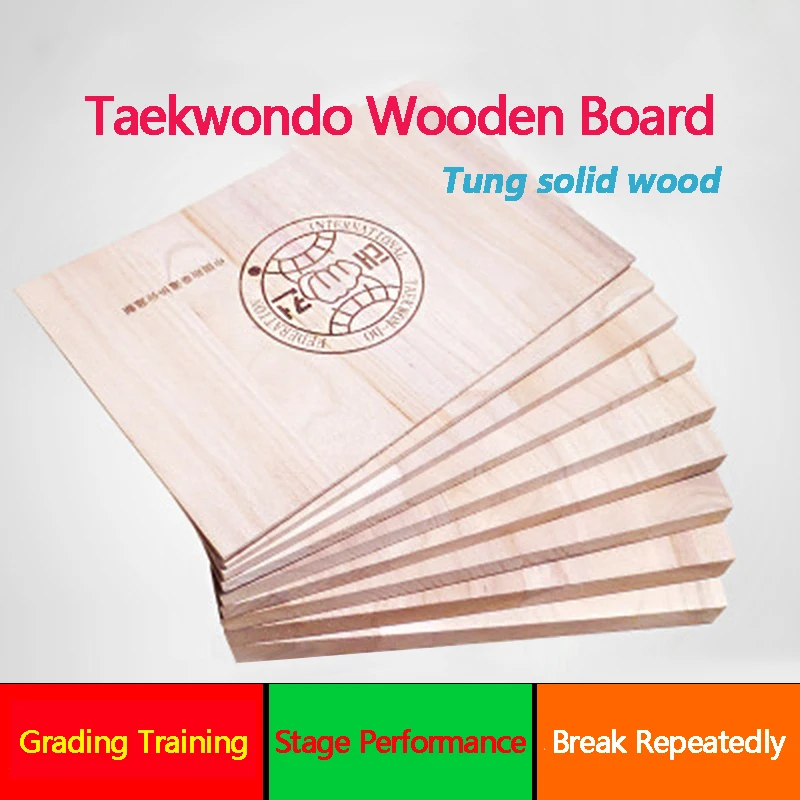Wesing Teakwondo Breaking Панели твердой древесины тхэквондо хрупкие доска в 3 мм 6 10 толщиной