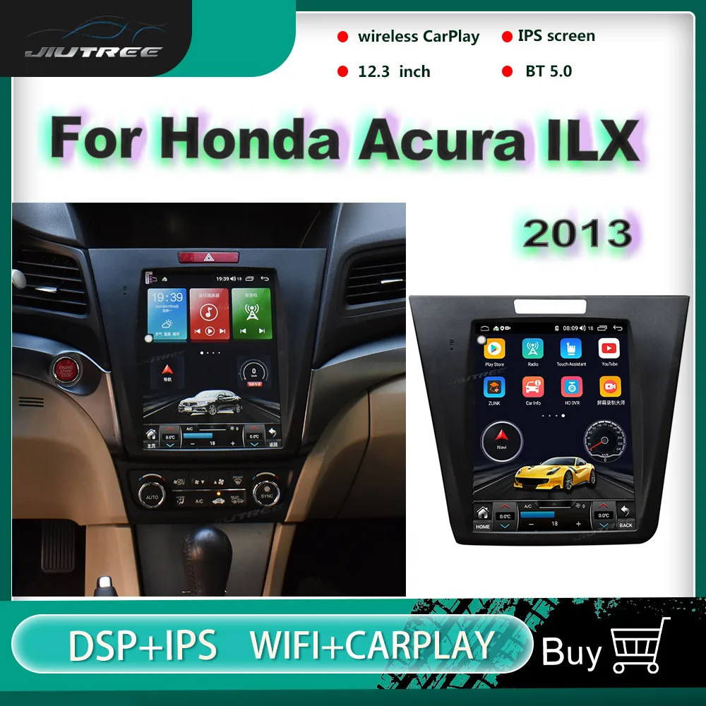 

Автомобильный стерео Мультимедийный Плеер С Вертикальным экраном 12,3 дюйма для Honda Acura ILX 2013 Android автомобильное радио GPS-навигация головное ус...