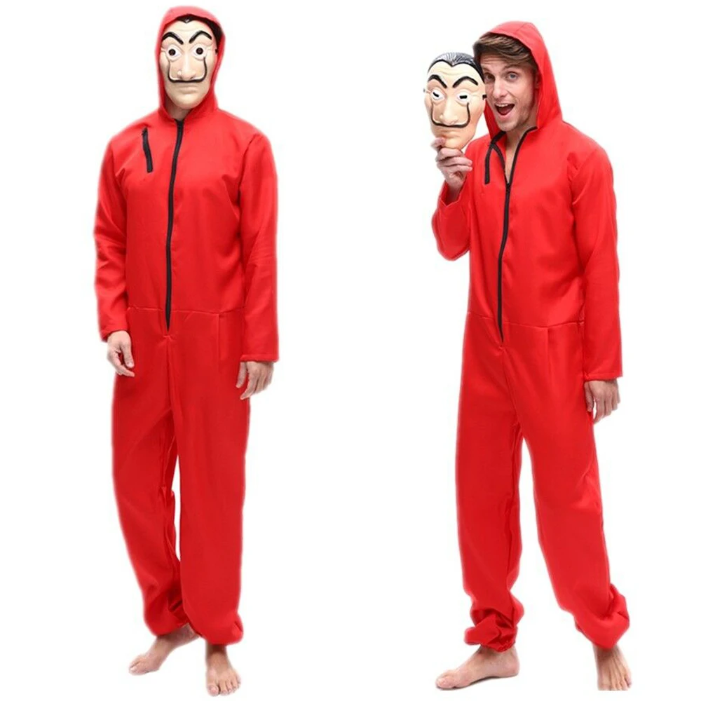 Костюм для косплея костюм с капюшоном и надписью Money Heist The Paper House| |