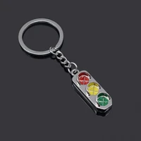 3d models traffic light keychain red and green light keychain men and women car bag key ring pendant