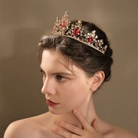 classic aristocratic crown alloy hollow water drop headdress modeling photo jewelry wedding dress bridal crown