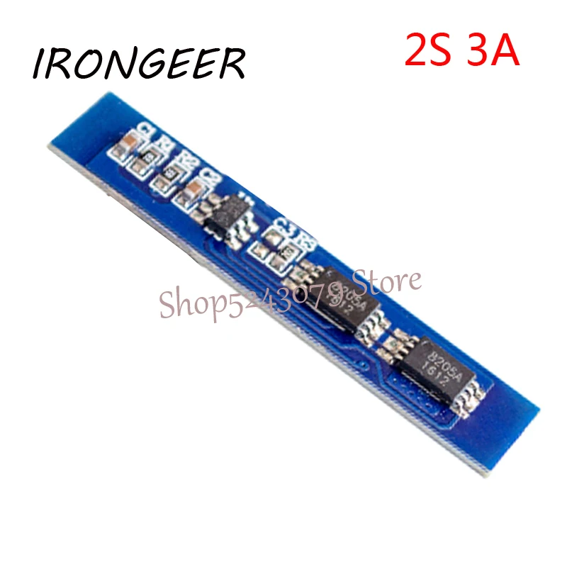 2S 3A Защитная плата bms pcm для зарядки литий-ионных аккумуляторов 7 4 В 8 в 18650 |