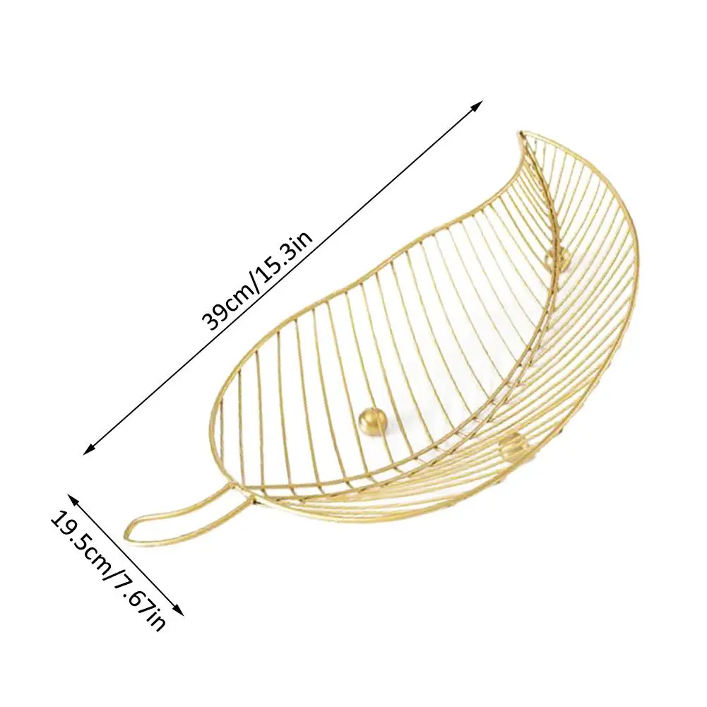 Скандинавский стиль Фруктовая тарелка гостиная дома инновационная форма листа