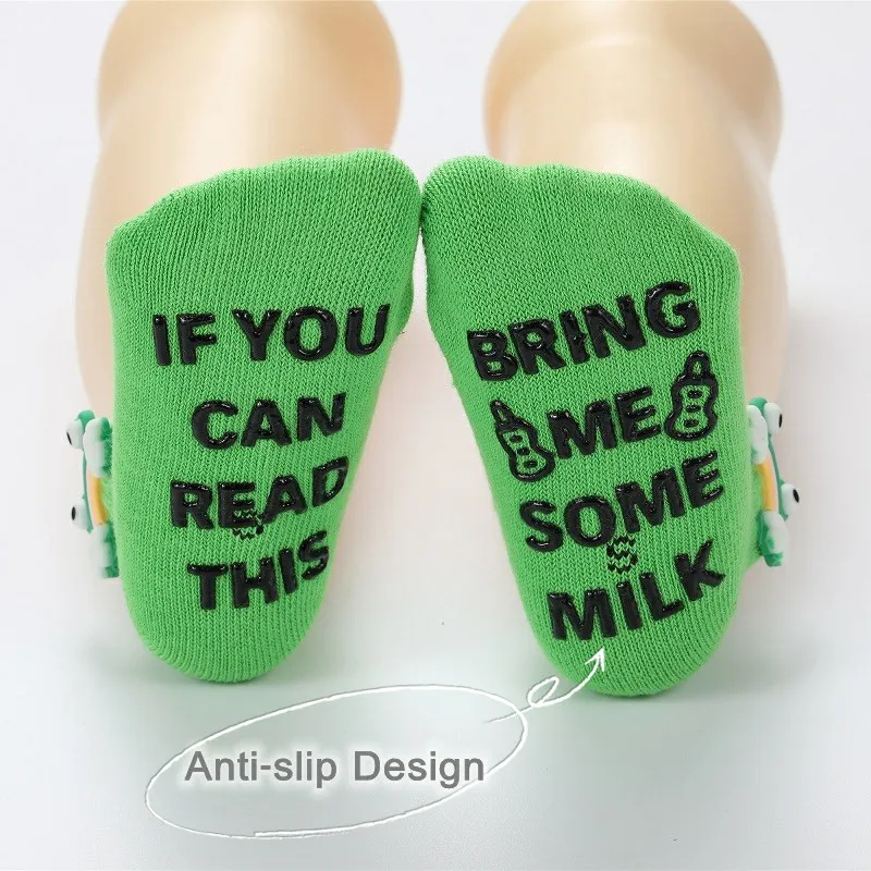 Beb&eacute; calcetines de lindos animales calcetines de dibujos animados beb&eacute; Anti-slip calcetines reci&eacute;n nacido Ni&ntilde;o boca baja algod&oacute;n ni&ntilde;o ni&ntilde;a bote Calcetines-4