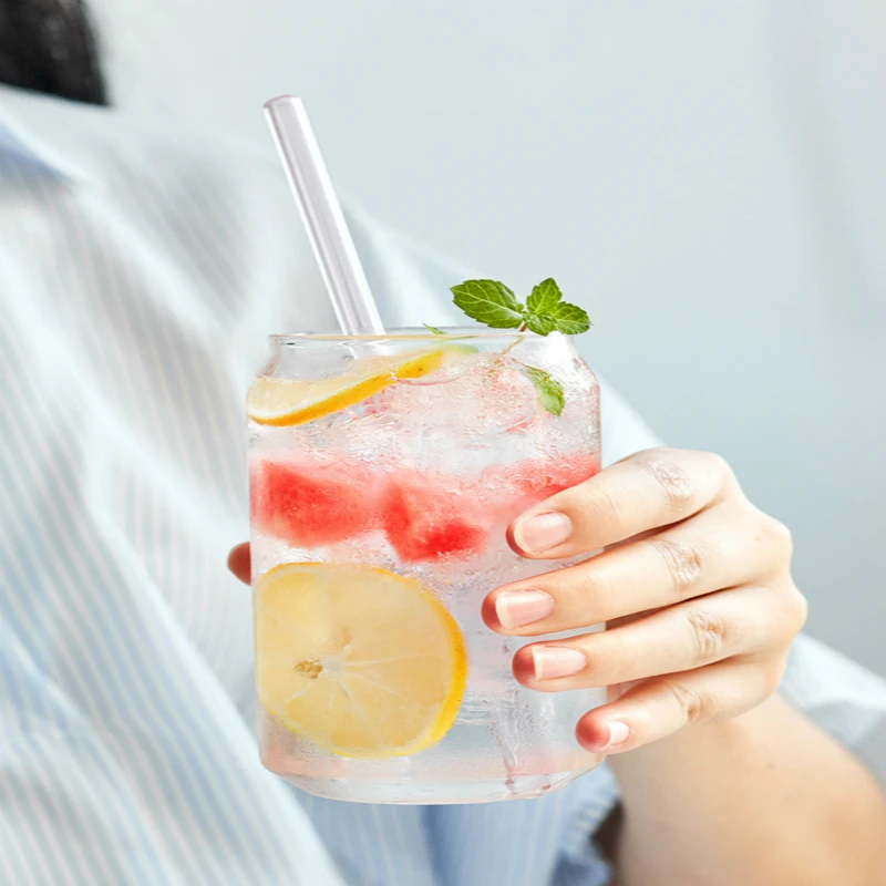 Оригинальные простые прозрачные стеклянные кружки колы деликатные