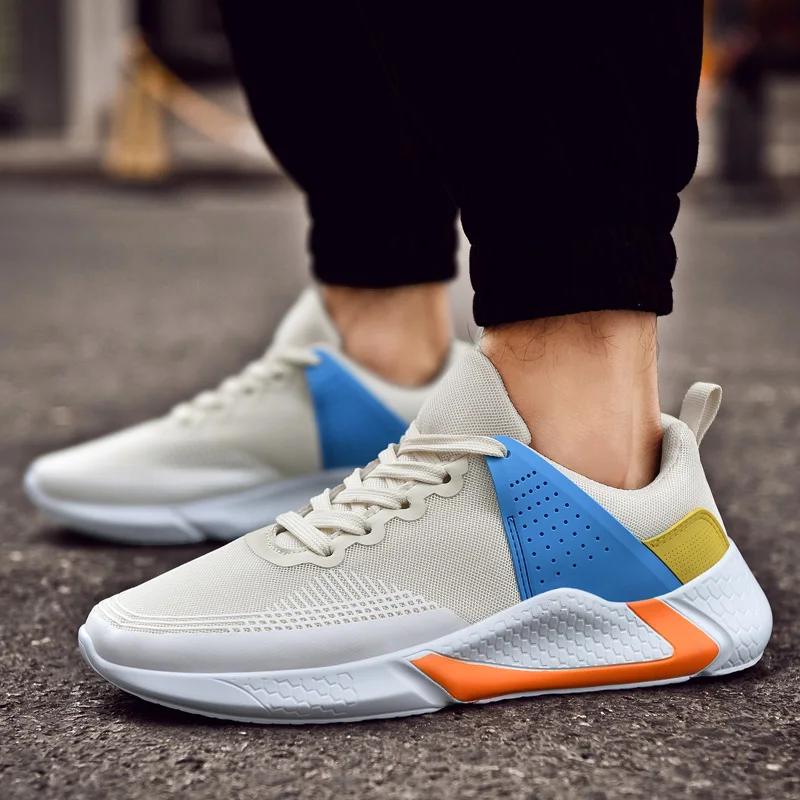 

Men Running Shoes 2021 Comfortable Outdoor Shoes Autumn Training Sneakers Brand Sport Shoes Men's Lightweight Flat Walking Shoes