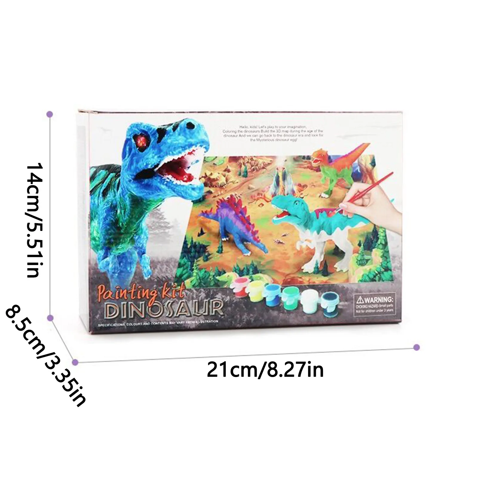 

@ Educational Toys 3d Children Diy Painted Graffiti Dinosaur Hand-painted Graffiti Toy Children's Toys Bedroom Wall Decoration