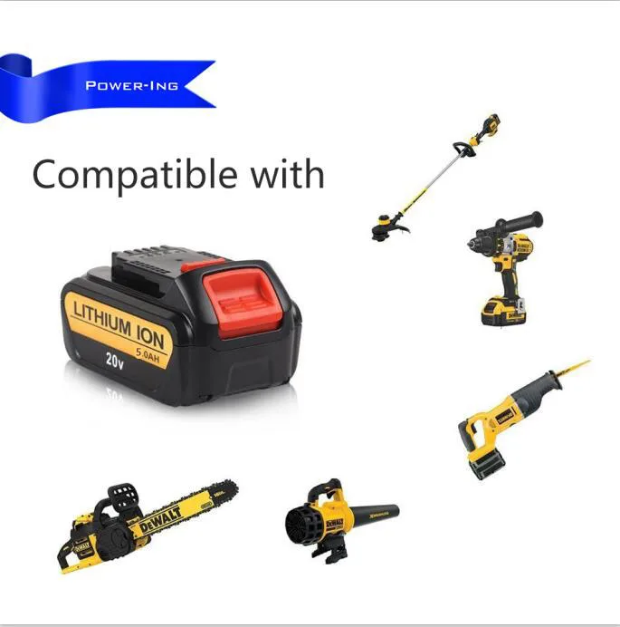Для dewalt 5.0Ah 20v запасная батарея для электроинструмента для Dewalt 20v Max XR DCB206 DCB204 DCB205 DCB205-2 DCB200 DCB180 DCD740