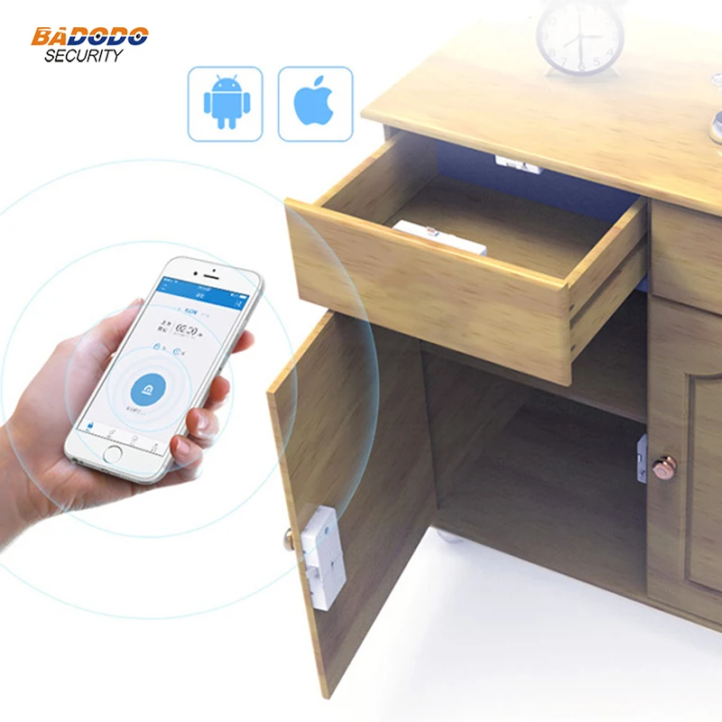 Беспроводной смарт замок для шкафов с Bluetooth и без ключа невидимое противоугонное