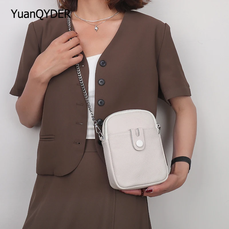 

2021 New Luxury Designer Genuine Leather Ladies Shoulder Crossbody Bag Fashionable Zipper Design Women's Wallet Bolsos De Mujer