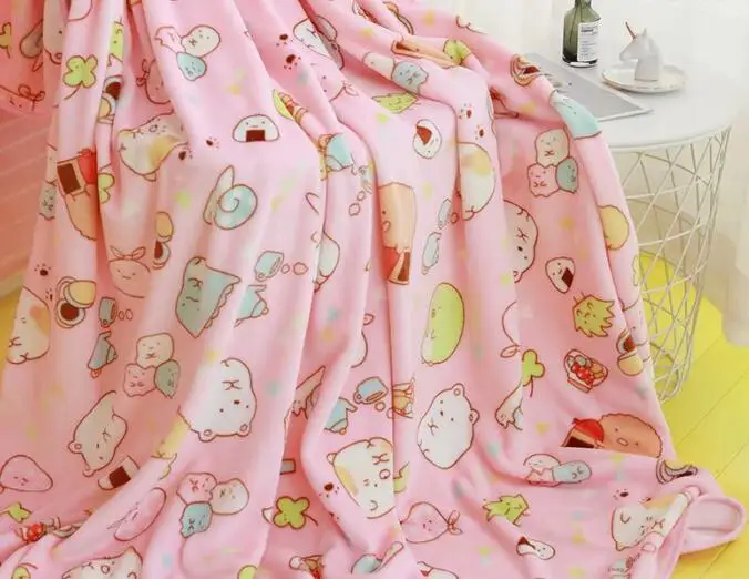 blanket 1 шт. мультфильм Cardcaptor Сакура пудинг собака плюшевая наволочка одна Подушка скольжение одеяло, простыня девочка детская кровать украшения - Цвет: blanket