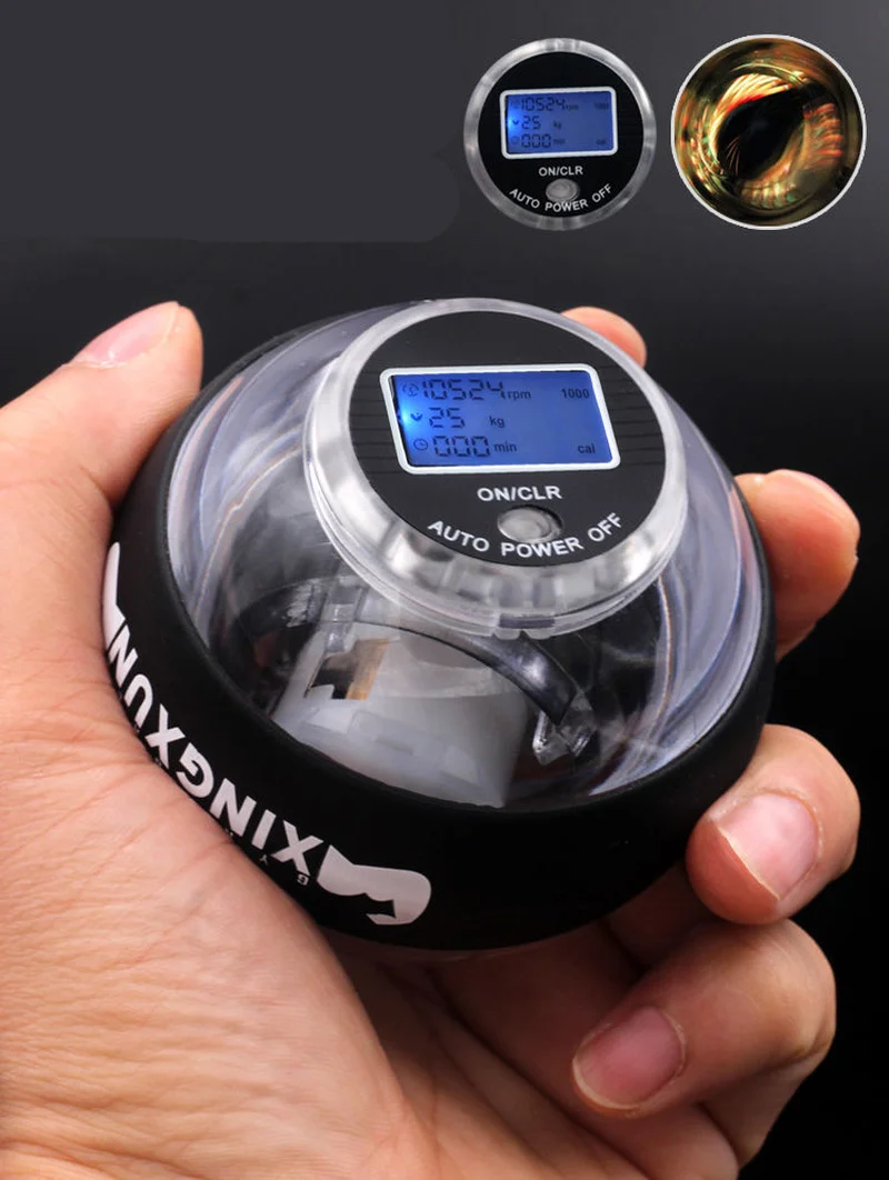 Самозапуск беспроводной светодиодный наручный мяч на запястье тренажер для мышц