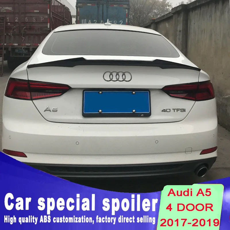 Высококачественный спойлер из АБС пластика для Audi A5 4 дверный 2017 2018 2019 задний