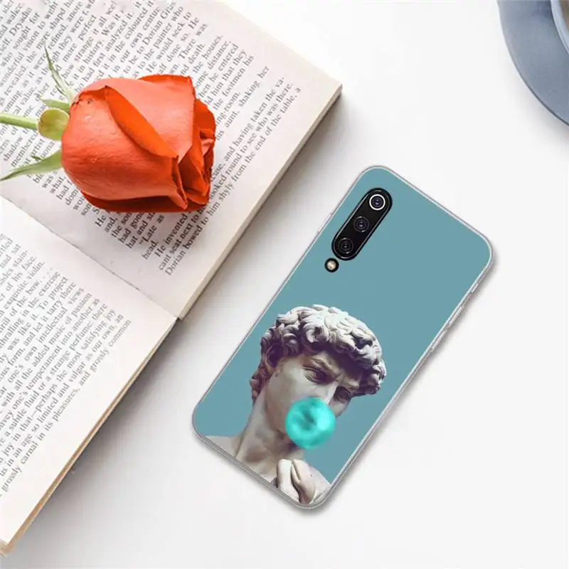 

David shake hands Mona Lisa Medusa Phone Cases For Xiaomi Redmi note 7 8 9 A t k30 max3 9 s 10 pro lite