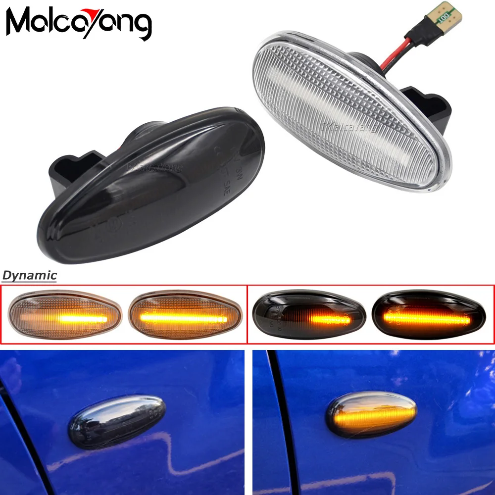 Car LED Sequential Side Marker Indicator Light Turn Signal Lamp For Mitsubishi Pajero Shogun 3 Sport K9 Galant Outlander Lancer