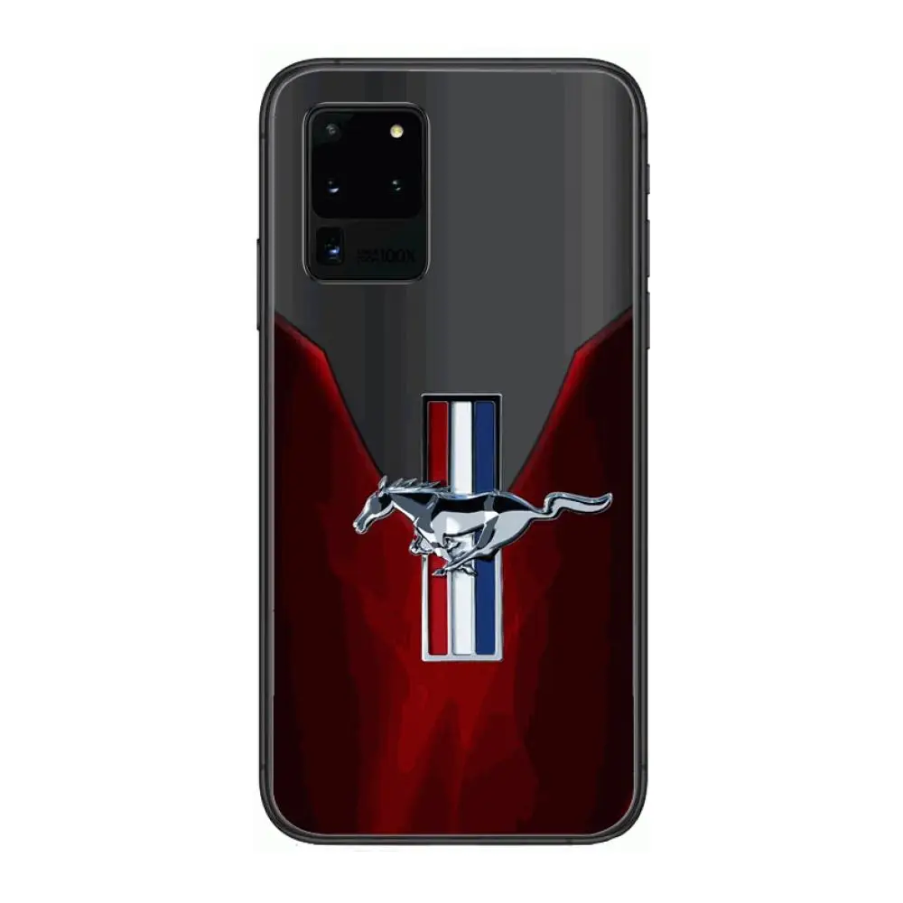 

Mustang car brand Phone cover hull For SamSung Galaxy S 6 7 8 9 10 20 Plus Edge E 5G Lite Ultra black soft bumper